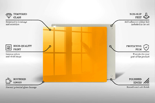 Placă protecție plita Culoare galben închis
