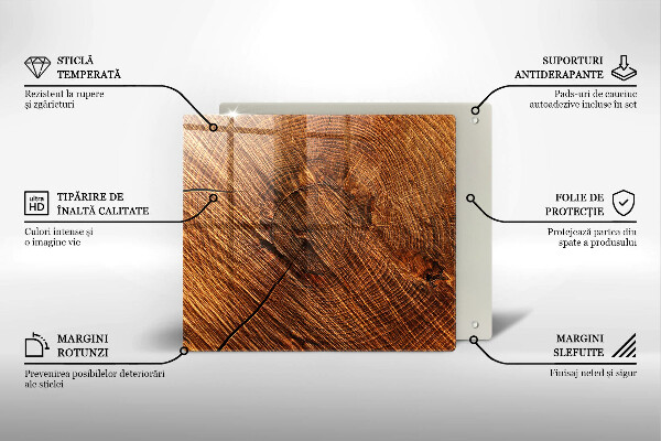 Placă protecție plita Structura din lemn