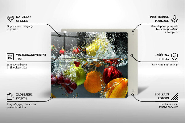 Placă protecție plita Fructe suculente în apă