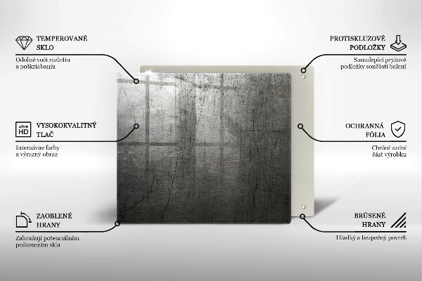 Placă protecție plita Textura metalică