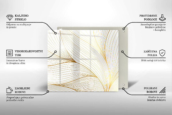 Placă protecție plita Model de linii moderne
