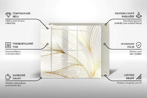 Placă protecție plita Model de linii moderne