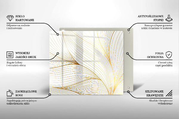 Placă protecție plita Model de linii moderne