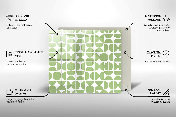 Placă protecție plita Model de forme boho