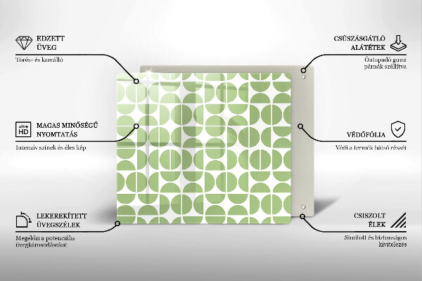 Placă protecție plita Model de forme boho