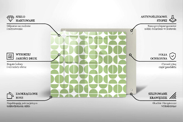 Placă protecție plita Model de forme boho