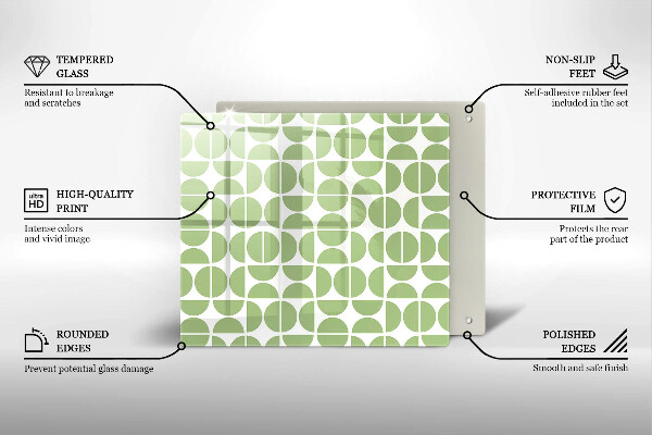 Placă protecție plita Model de forme boho