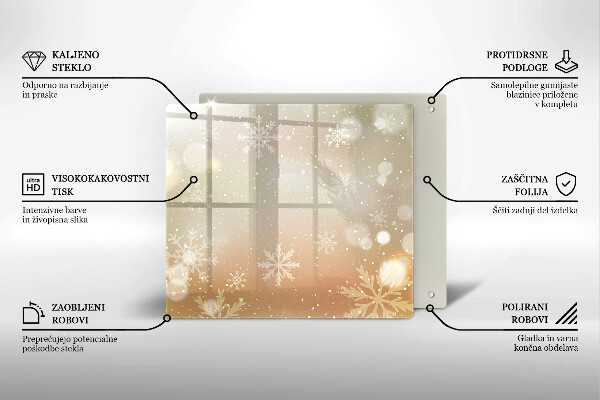 Placă protecție plita Fulgi de nea