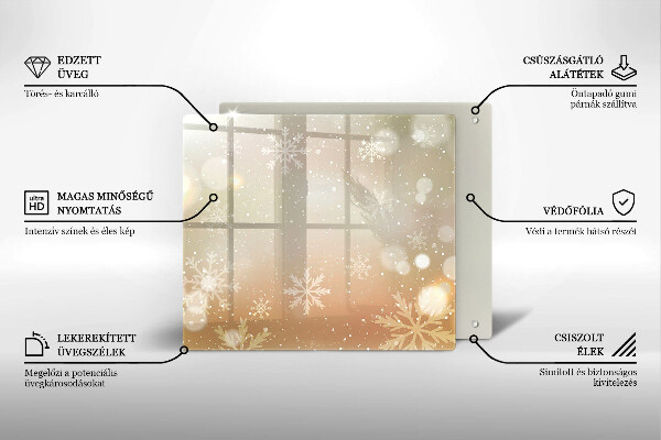 Placă protecție plita Fulgi de nea