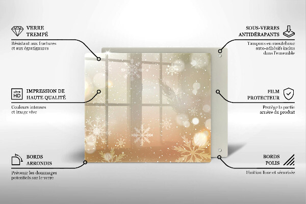 Placă protecție plita Fulgi de nea