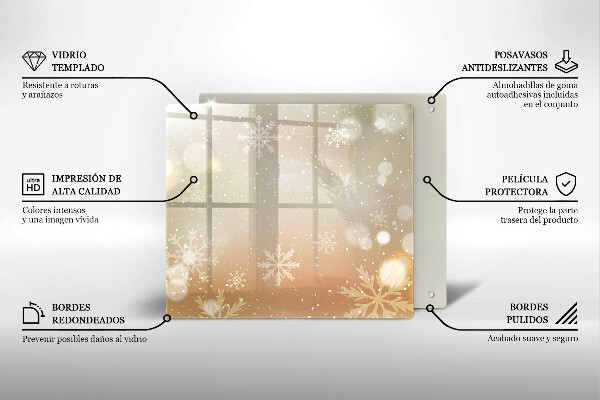 Placă protecție plita Fulgi de nea