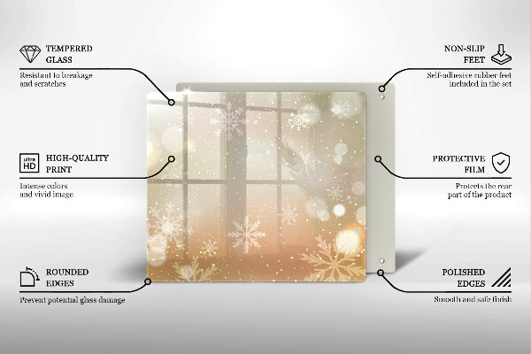 Placă protecție plita Fulgi de nea