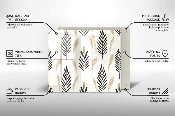 Placă protecție plita Plante boho