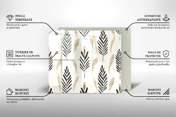 Placă protecție plita Plante boho