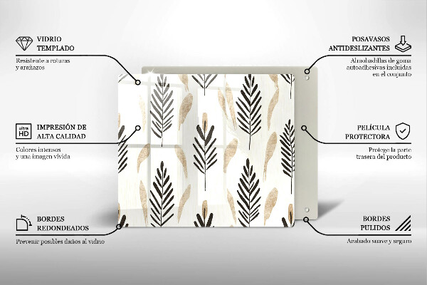 Placă protecție plita Plante boho