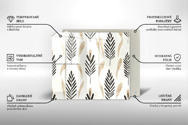 Placă protecție plita Plante boho