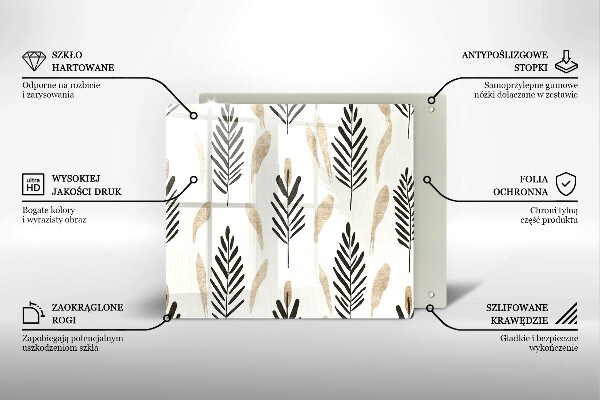 Placă protecție plita Plante boho