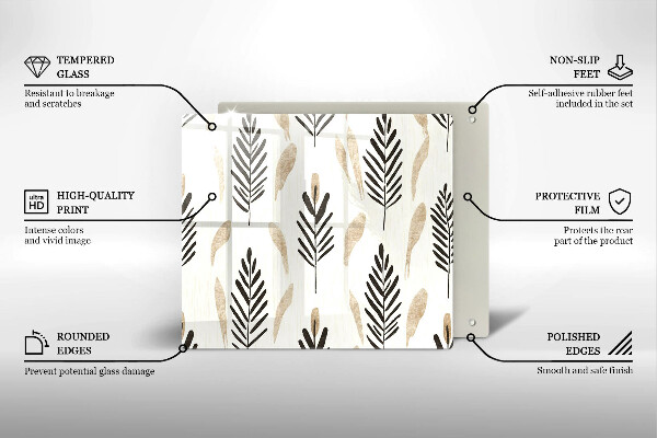 Placă protecție plita Plante boho