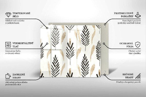 Placă protecție plita Plante boho