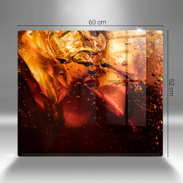 Placă protecție plita Băutură de cola cu gheață