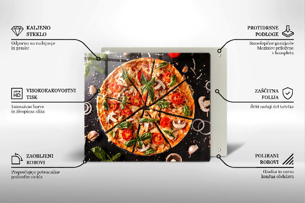 Placă protecție plita Pizza cu ciuperci