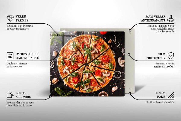 Placă protecție plita Pizza cu ciuperci