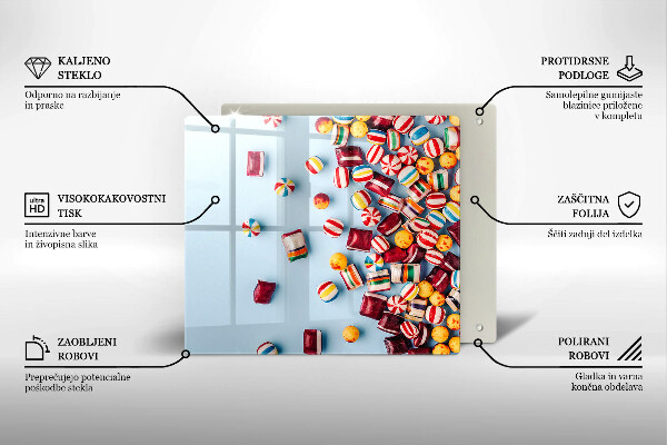 Placă protecție plita Bomboane colorate
