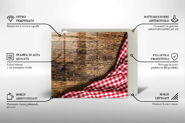 Placă protecție plita Masa de lemn