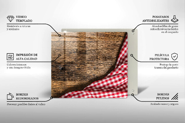 Placă protecție plita Masa de lemn