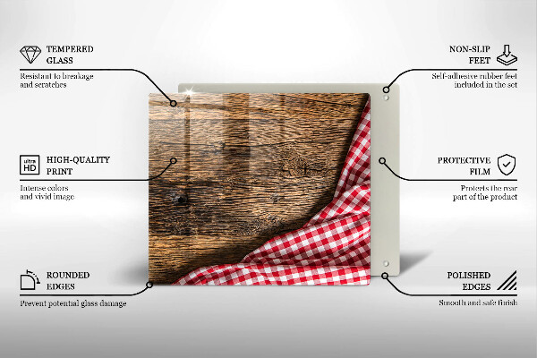 Placă protecție plita Masa de lemn