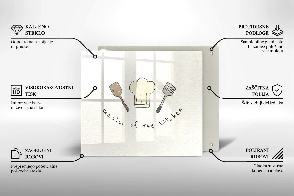 Placă protecție plita Master of the kitchen