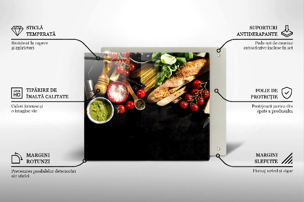 Placă protecție plita Ingrediente și condimente italiene