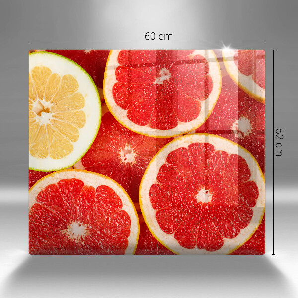 Placă de protecție pentru aragaz Felii de grapefruit