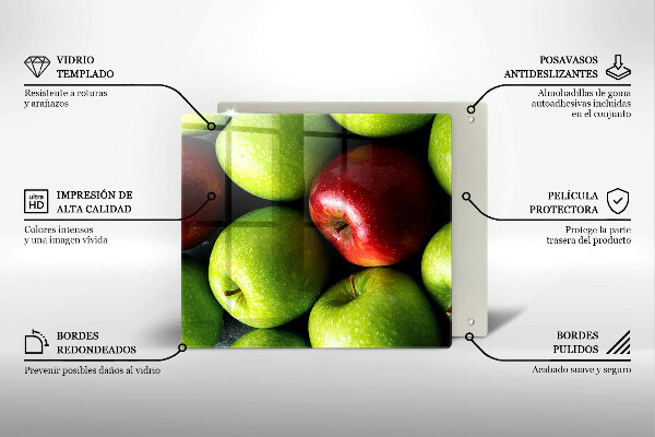 Placă de protecție pentru aragaz Mere suculente