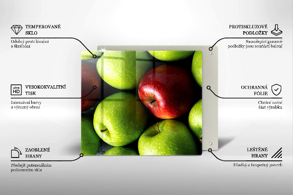 Placă de protecție pentru aragaz Mere suculente