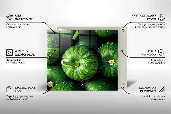 Placă de protecție pentru aragaz Dovleci verzi