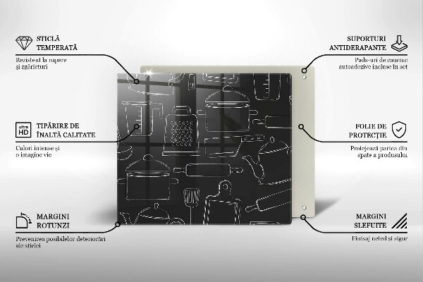 Placă de protecție pentru aragaz Accesorii de bucătărie din desene animate
