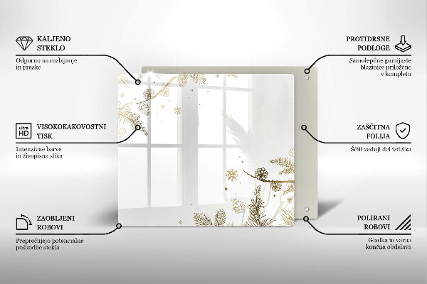 Placă protecție plita Decoratiuni de iarna