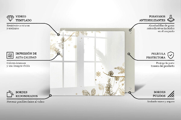 Placă protecție plita Decoratiuni de iarna