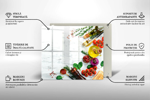 Placă protecție plita Legume și condimente