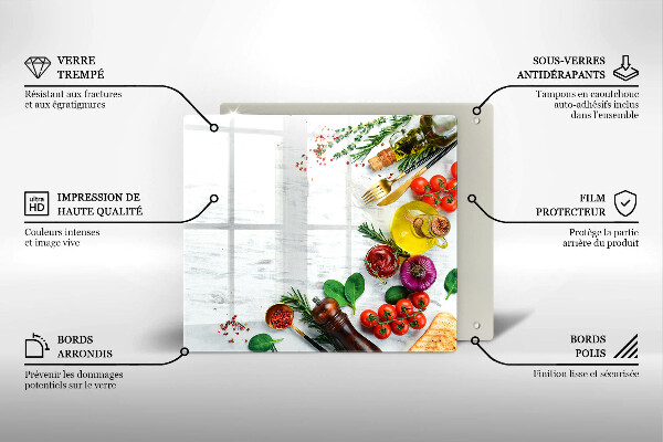 Placă protecție plita Legume și condimente