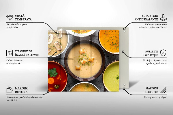 Placă protecție plita Supe colorate