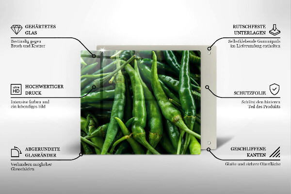Placă sticla protectie aragaz Păstăi de mazăre