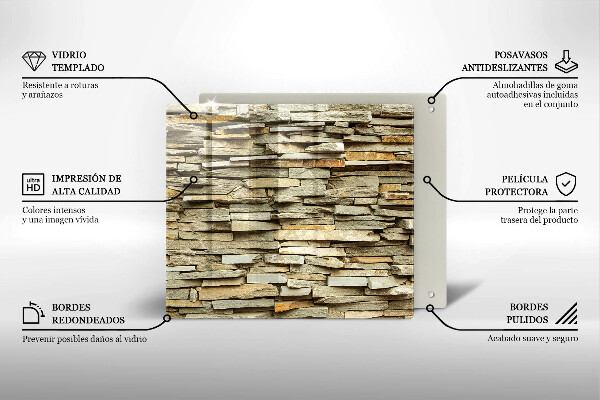 Placă protecție plita Pietre decorative