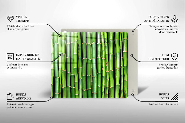 Placă protecție plita Bambus din natură