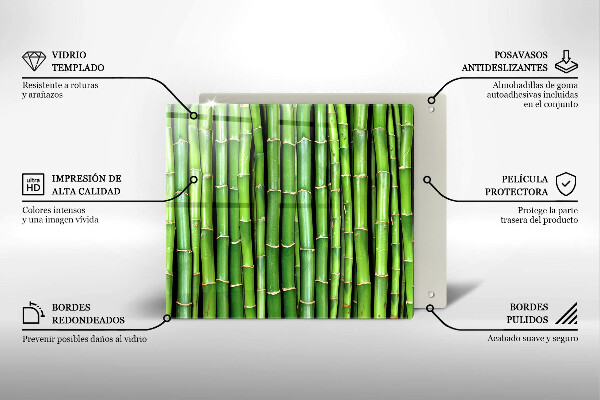 Placă protecție plita Bambus din natură