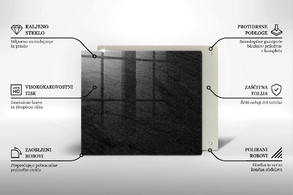 Placă sticla protectie aragaz Textura de piatră