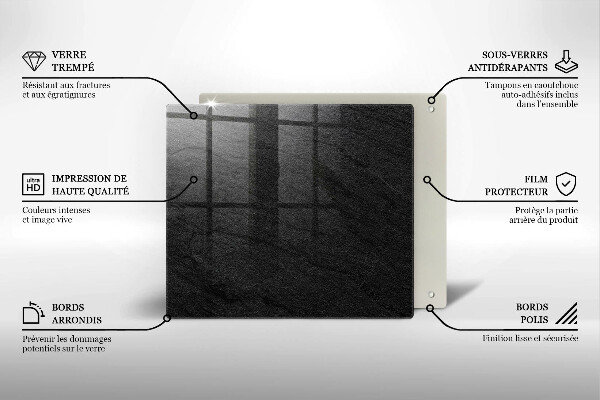 Placă sticla protectie aragaz Textura de piatră