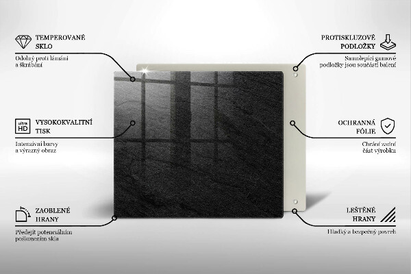 Placă sticla protectie aragaz Textura de piatră