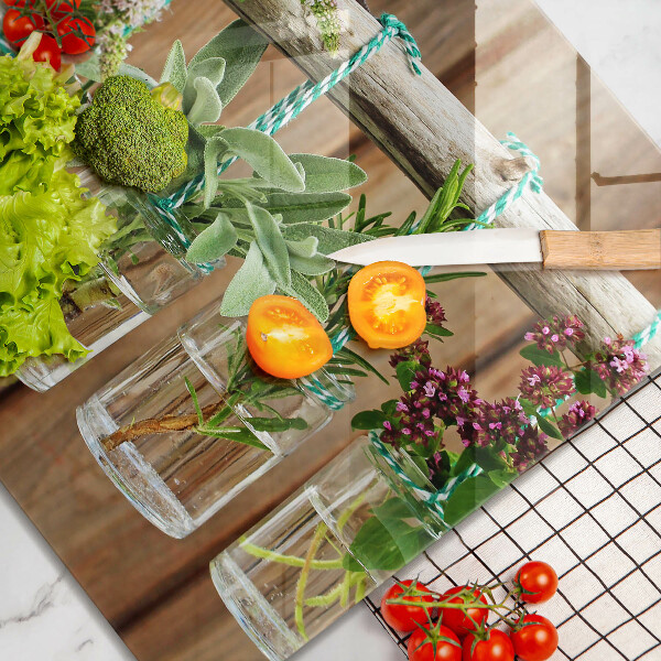 Placă protecție plita Ierburi plante vintage